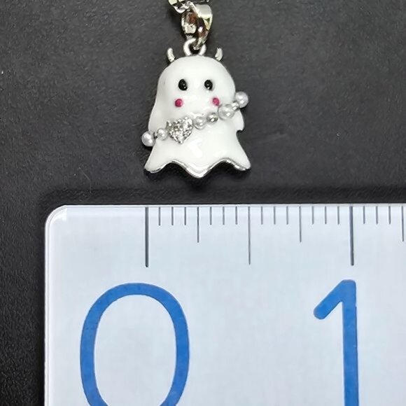 🎃 Cute Little Ghost Pendant Necklace‎ (NWOT) - Picture 5 of 8